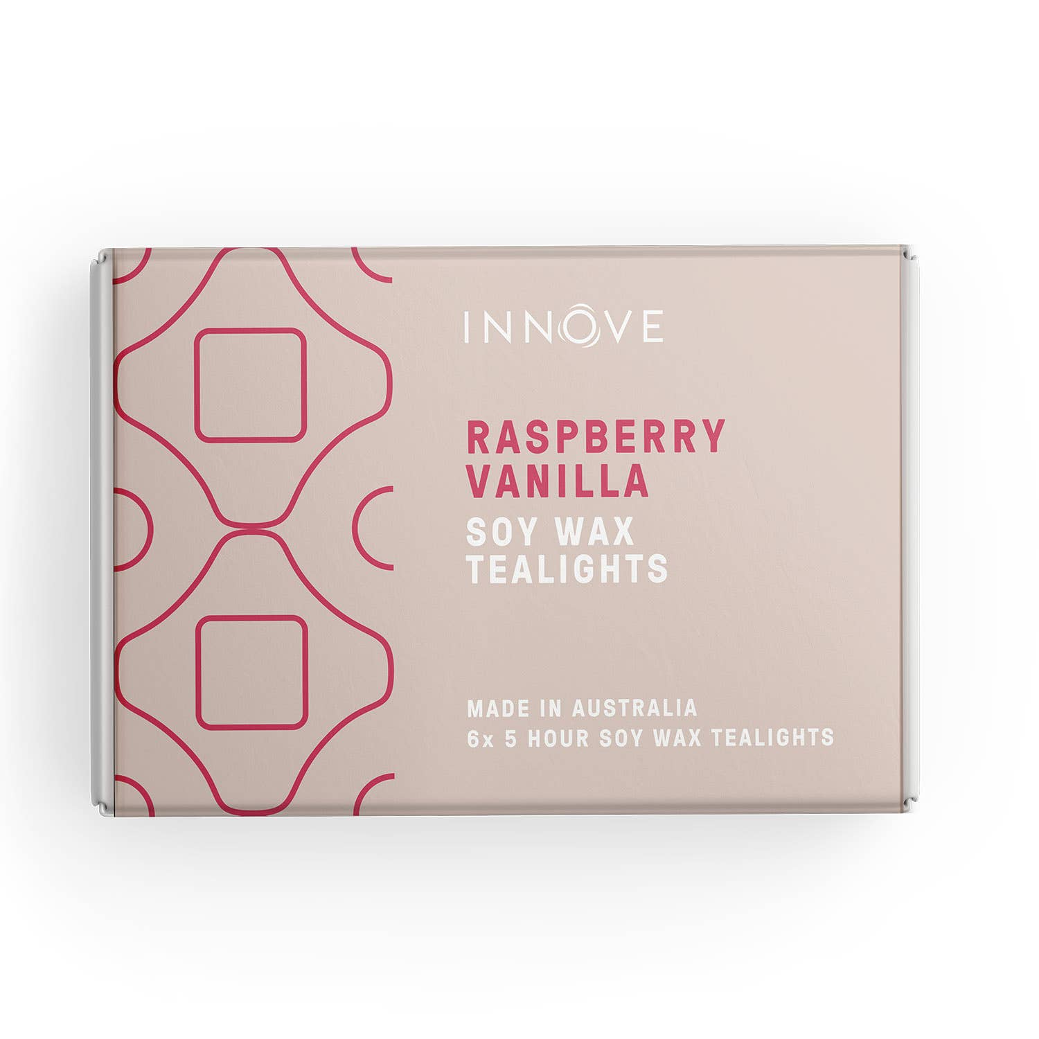 INNOVE - Wholesale Tea light candles - Raspberry Vanilla Soy Tealight Candles - 6 Pack