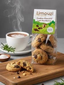 Biscoito de chocolate ao leite Feuilletine 150g por atacado de Limouzi Saveurs