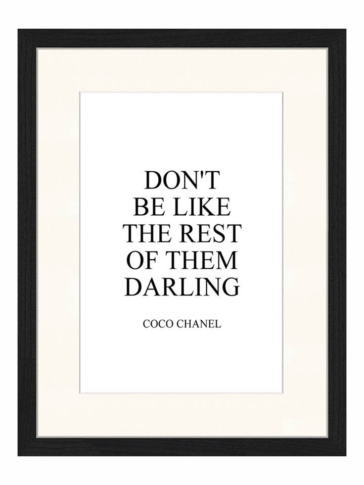 Ne soyez pas comme les autres. Impression murale avec cadre. pour la vente par Any Image