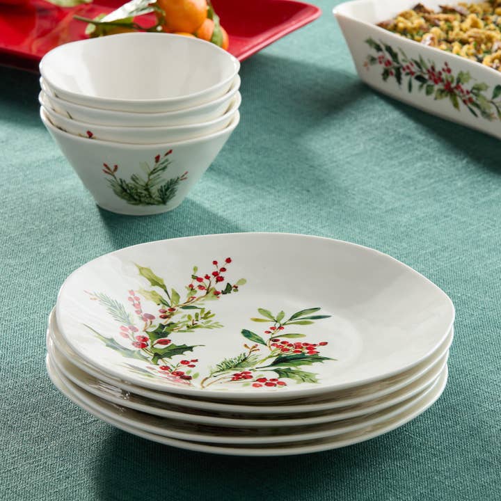 Assiette de dîner en céramique Holly et Vines 28 cm pour la vente par Certified International