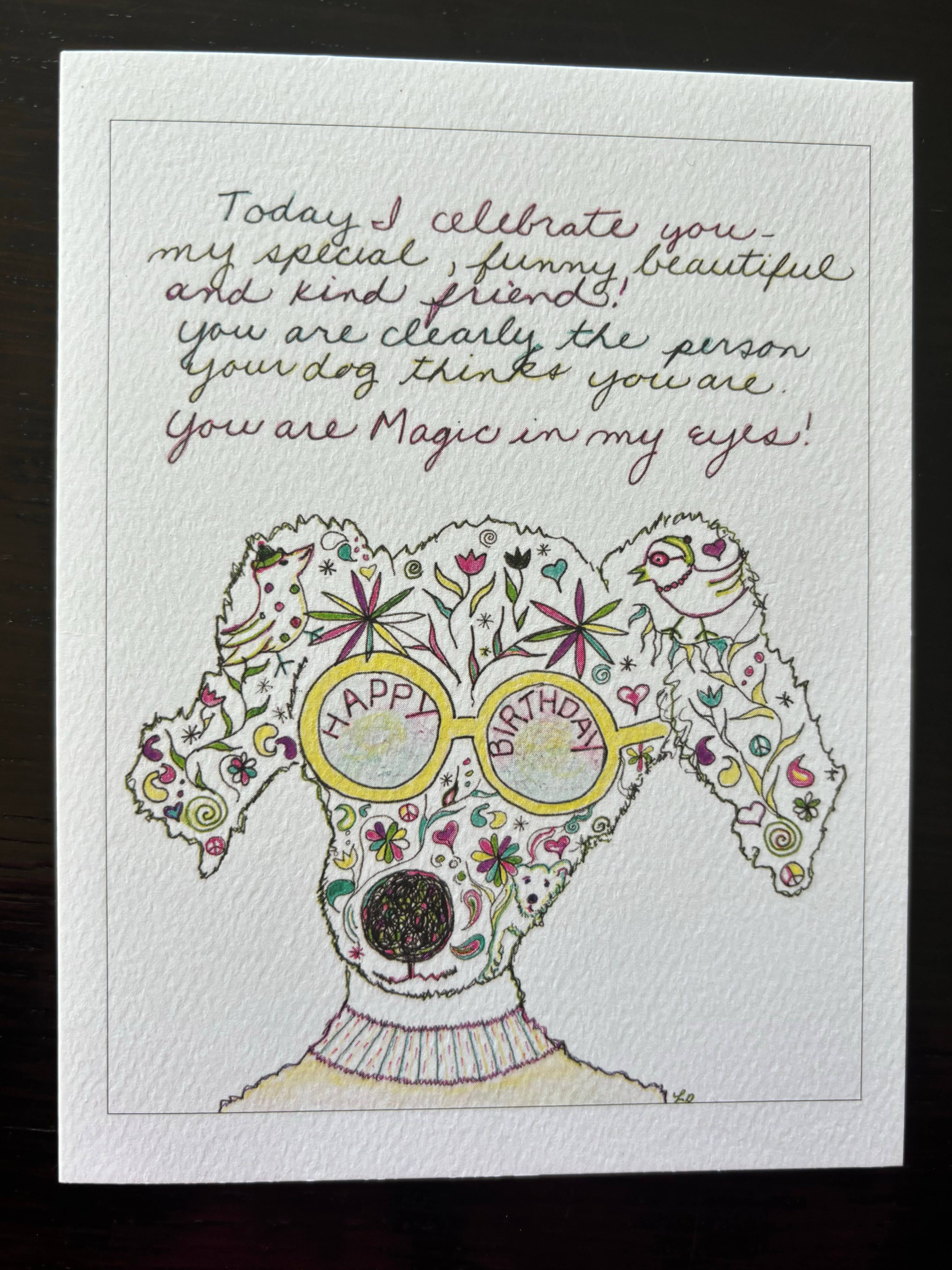 Bernie Street Studios - Wholesale Birthday Card - Today I celebrate you friend happy birthday dog card pet 1