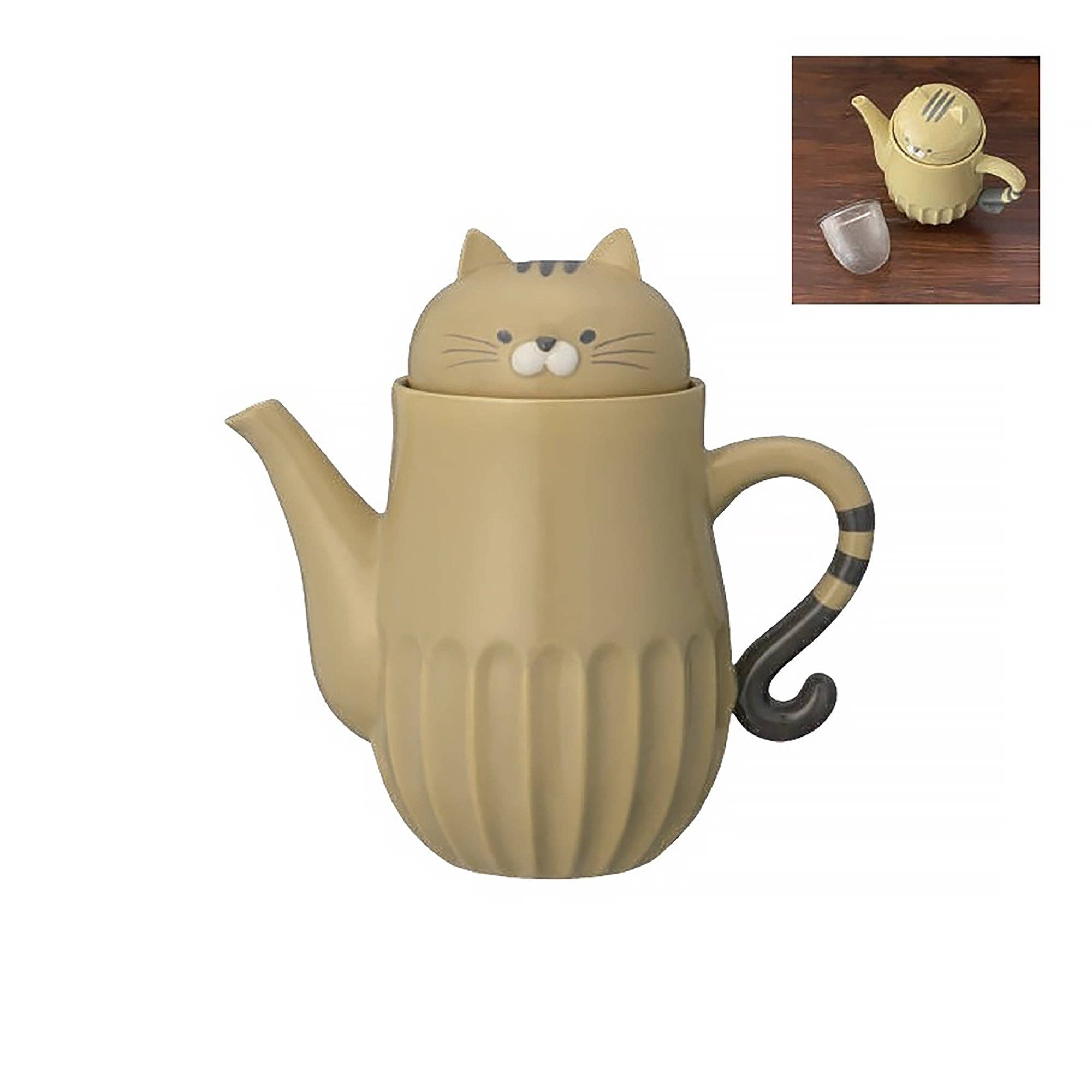 MinoCraft - Wholesale Tea Pot - Cat ceramic teapot and mug DECOLE1