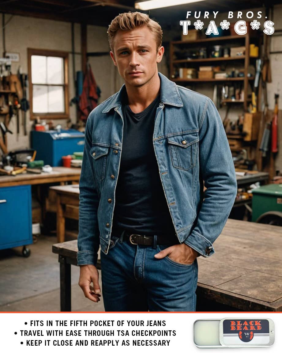 Fury Bros. - Wholesale Solid Cologne - Black Beard TAGS Solid Cologne .25 oz3