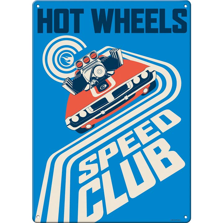 Hot Wheels Metal Sign (11.5" X 8.5") for wholesale by Ata-Boy