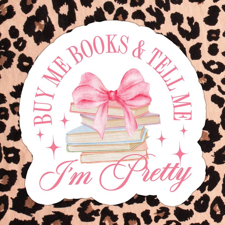 Coquette Book Bookish Books Waterproof Vinyl Sticker for wholesale by Stickers+ X Ashley Bexar