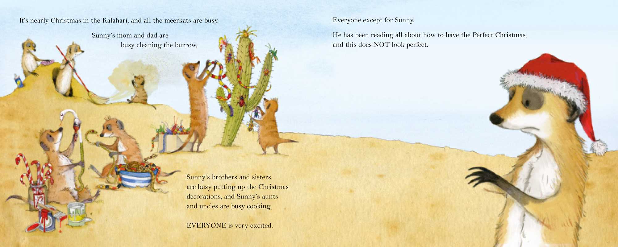 Simon & Schuster - Wholesale Early Reader Book (6-8) - Meerkat Christmas by Emily Gravett2