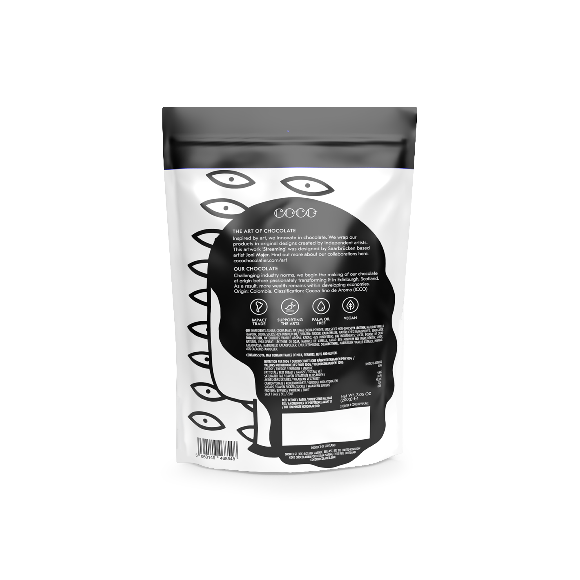 COCO Chocolatier [No duties when shipping to US!] - Wholesale Chocolademelk/cacaomix/kit - Colombiaanse Pure Drinkchocolade 200g3