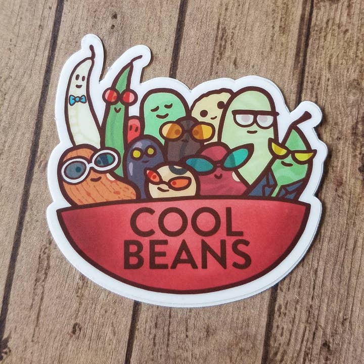 Opalescent Eel Illustration & Design - Wholesale Sticker - Cool Beans punny vinyl sticker0