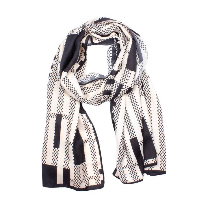 Sciarpa Ferrara Nera per la vendita all'ingrosso da parte di 7East