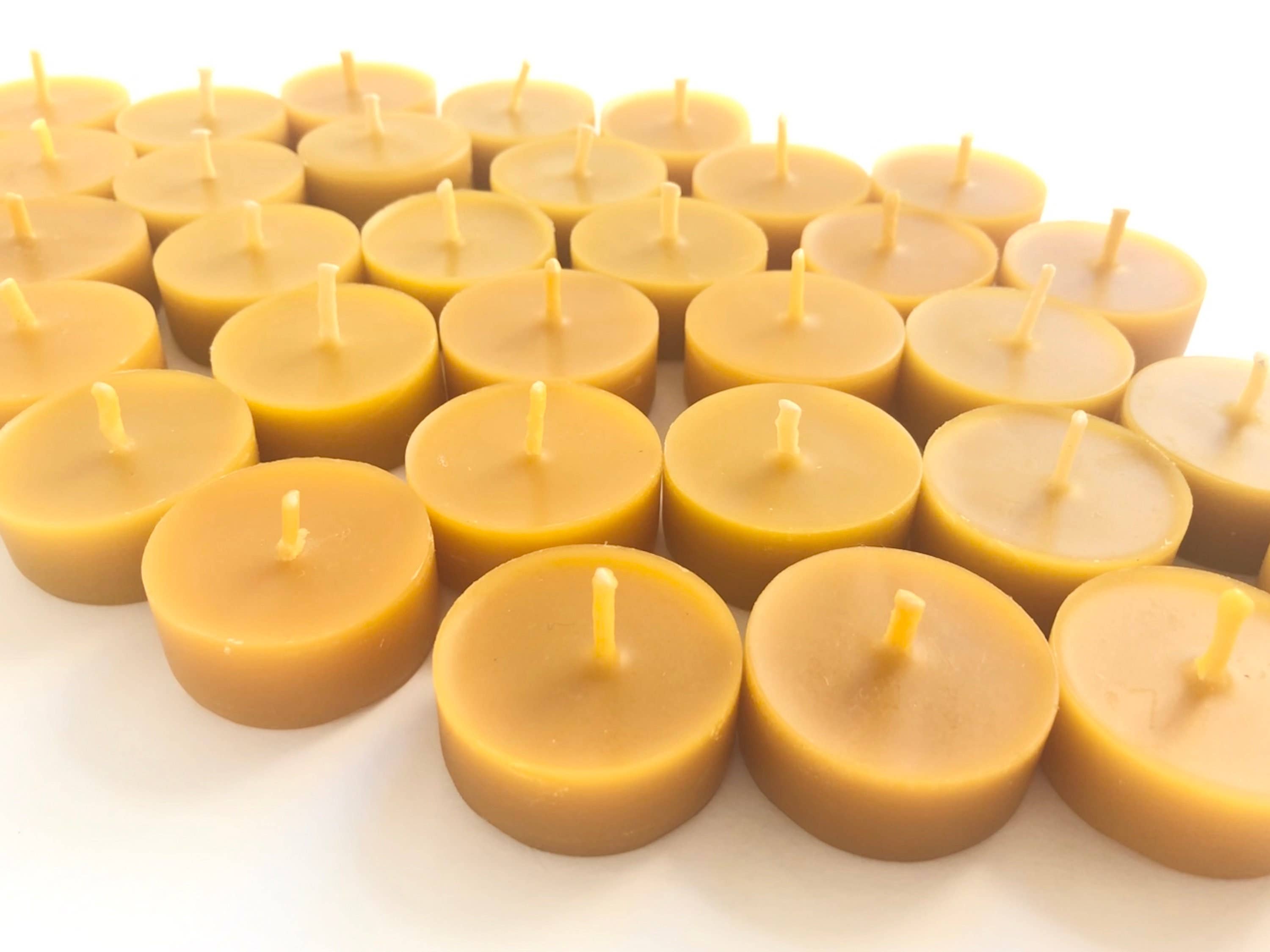 Five Bees Yard - Wholesale Tea Light Candles - 100% Pure & Natural Beeswax Tea Light Refill | Tealights3