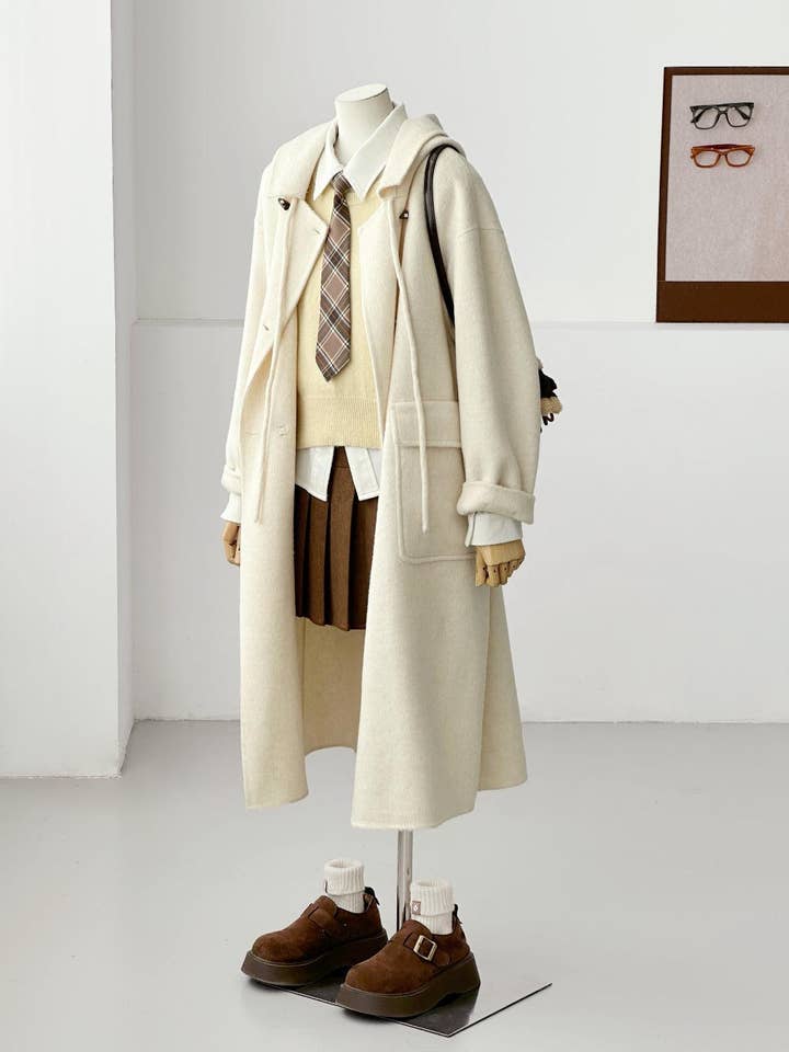 Judy Longline Wool Coat - 2 Colors for wholesale by Loom & Line