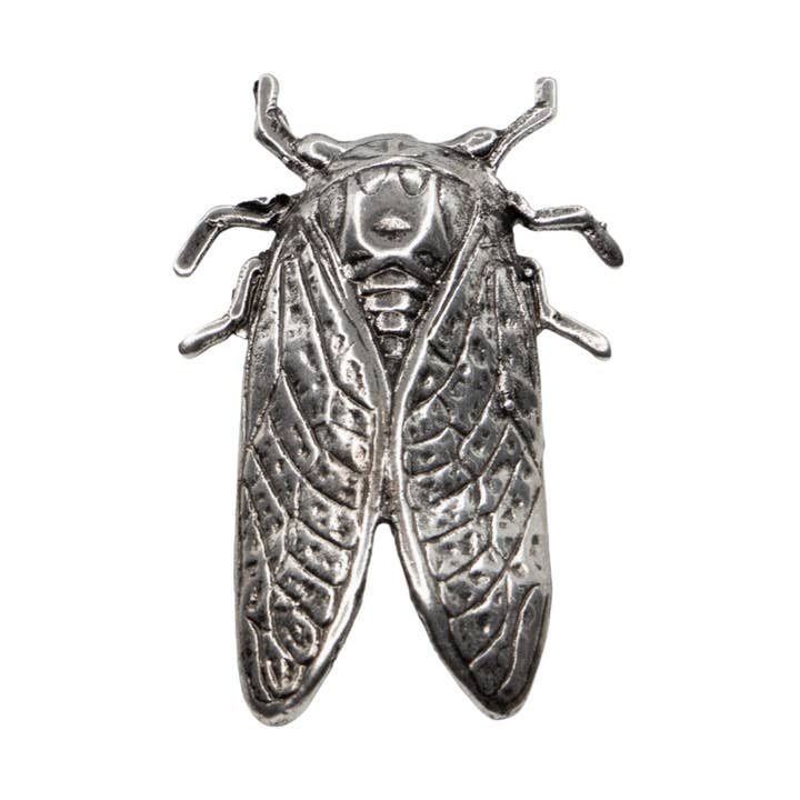 Cicadering van roestvrij zilver - cadeau - kunstnijverheid voor wholesale door Lotta Djossou Paris