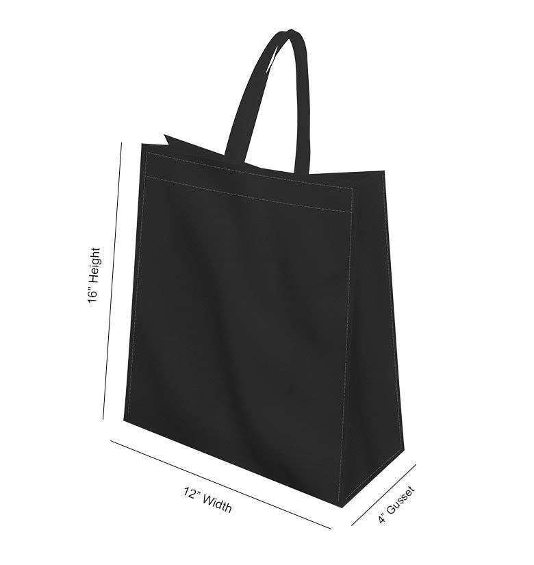 Non Woven Totes - Vente Tote bag – unisexe - Sac fourre-tout non tissé robuste réutilisable - 12x16x4 | Sacs fourre-tout électriques imprimés personnalisés16