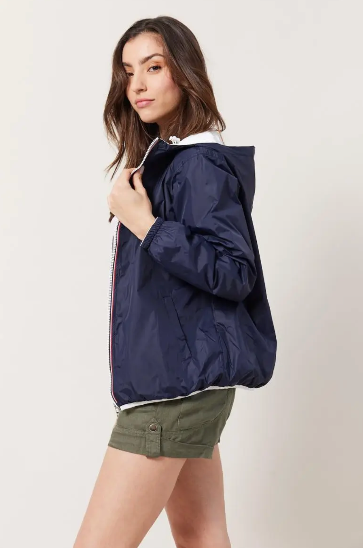 Escandelle Paris - Wholesale Parka - Women's - Short Reversible Waterproof Solid Parka32