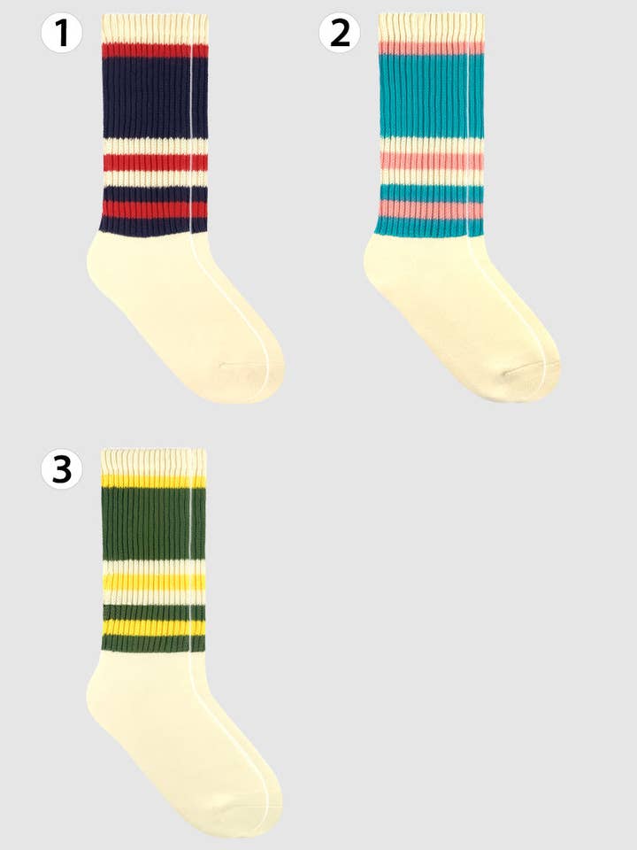 Men's Crew Retro Style 6 Socks for wholesale by 7DAYSSOCKS