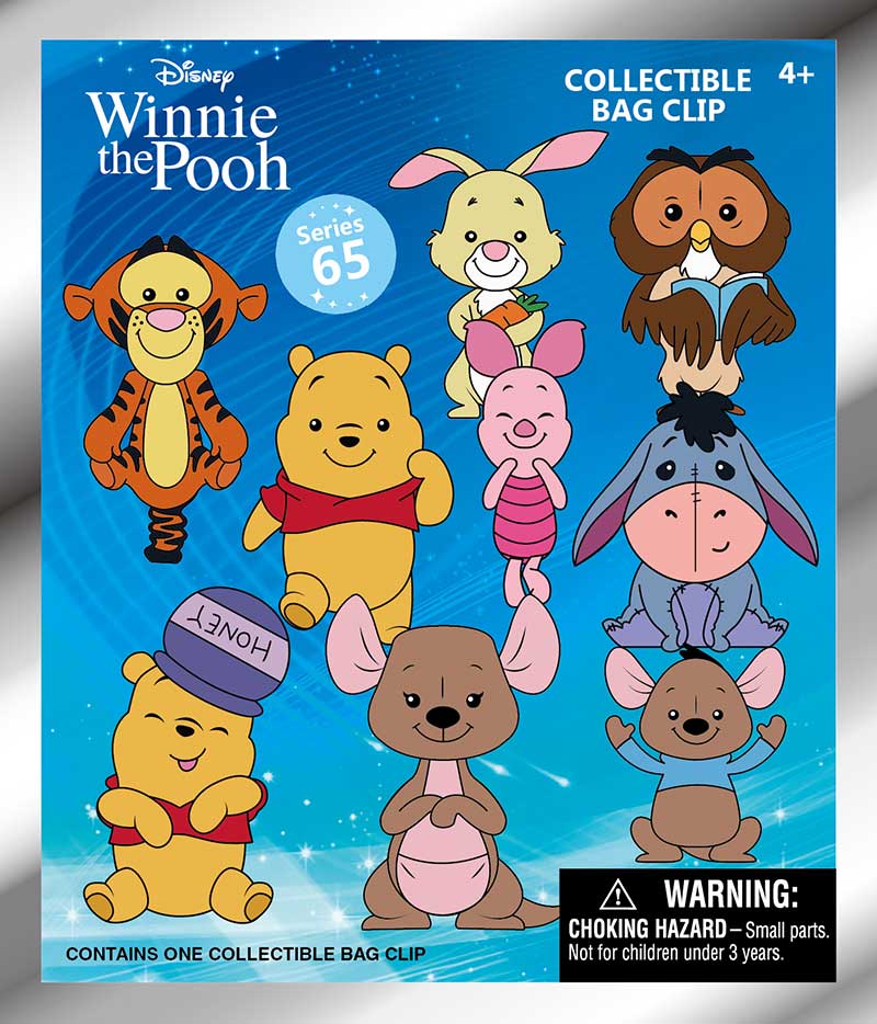 Collector's Outpost – Großhandel Dekofigur – Disney Winnie Puuh 3D Taschenclips Blind Bag Koffer / 243