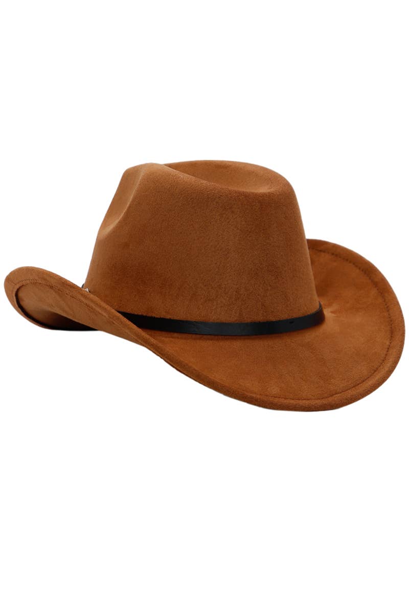 Cap Zone – Engroshandel Cowboyhat - Unisex – Western spænde bælte imiteret nubuck ruskind cowboyhat21