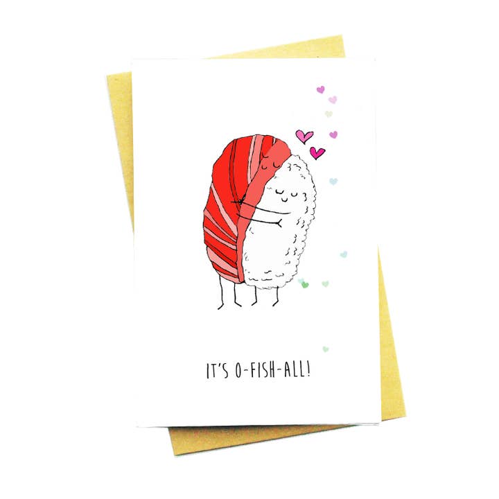 Det er O-fishall lykønskningskort for engroshandel hos Nocturnal Paper