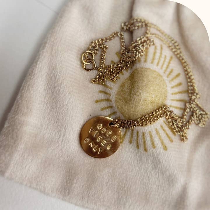MARLAH - Wholesale Pendant/Charm Necklace - Good Vibes Only Necklace9