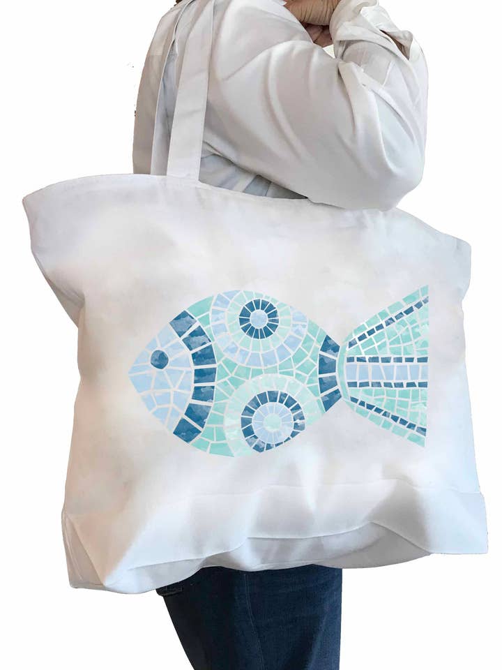 Bolsa Mosaic Fish para venta al por mayor de M Design Studio Gifts