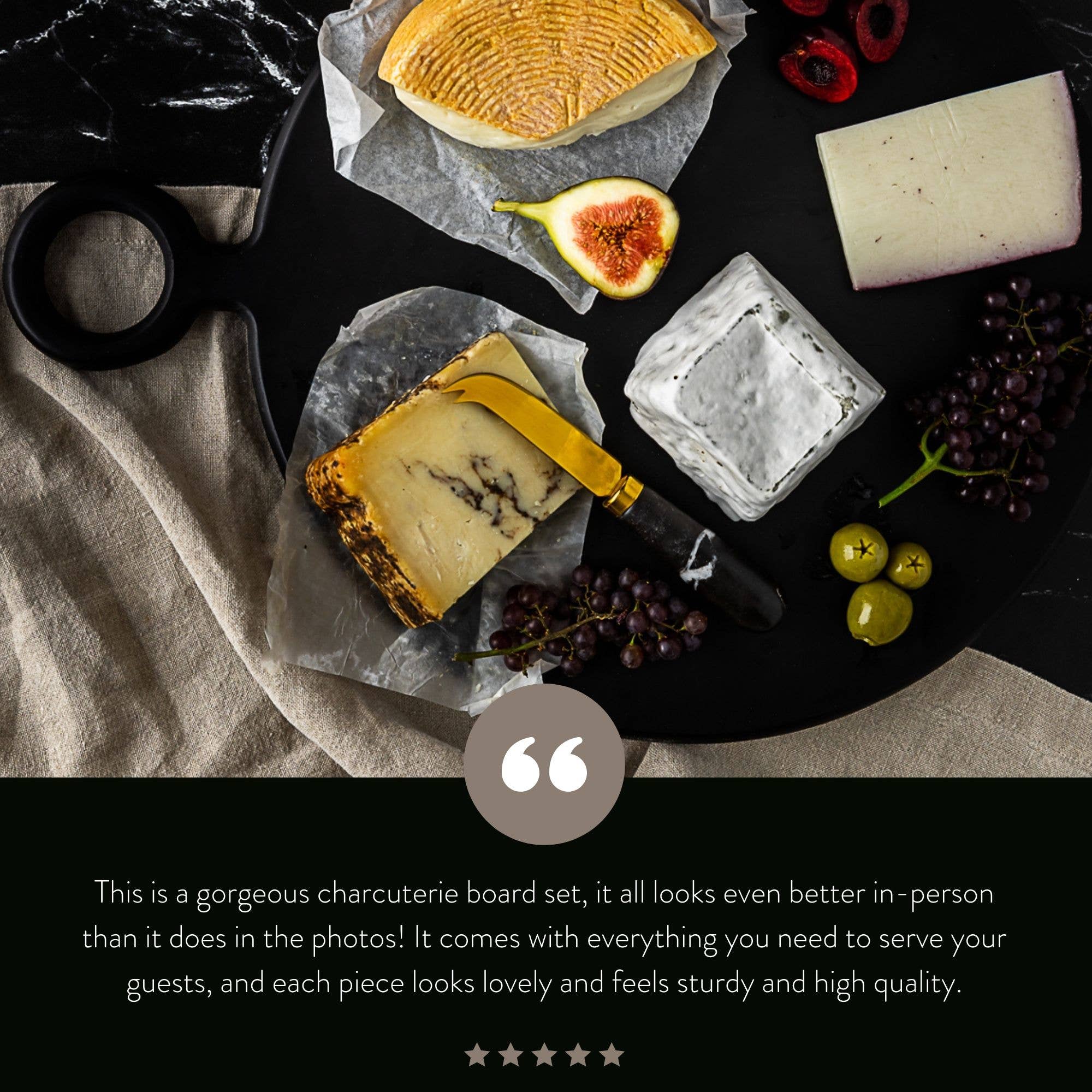 HOST at HOME by The Bamboo Abode - Wholesale Cheese Board - Charcuterie Board Set | Unique Gift for Women, Holiday Gift6