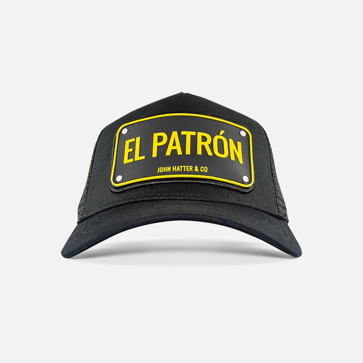 John Hatter & Co - Wholesale Trucker Hat - Unisex - El Patron Black - Rubber Cap