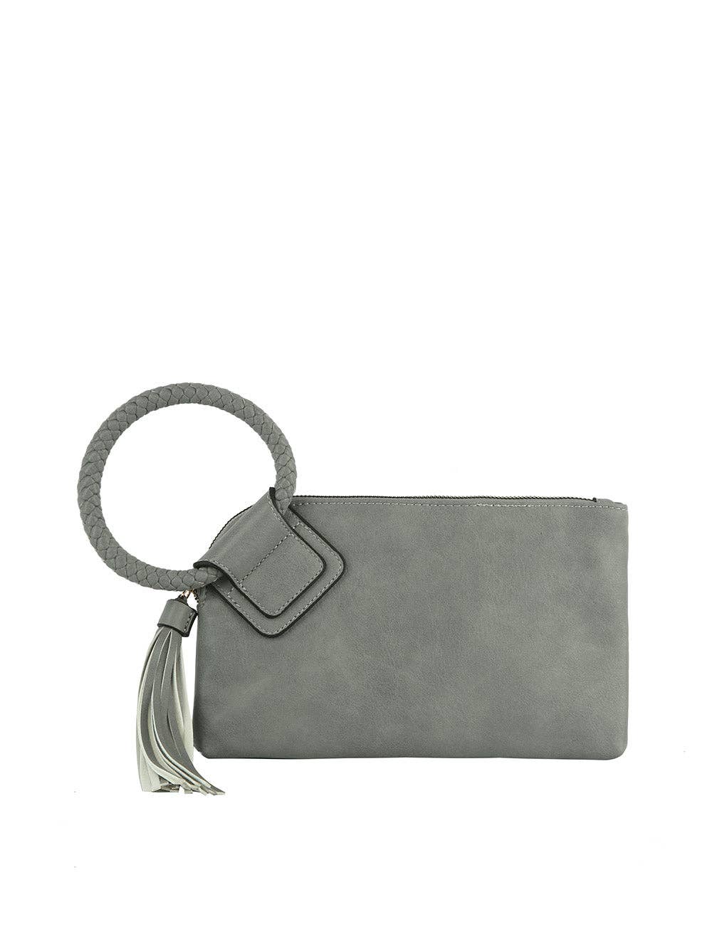 Handbag Factory Corp - Wholesale Clutch Bag - Women's - Braided Ring Handle Wristlet Clutch2