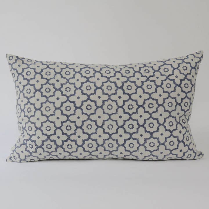 REMOVED BRAND - Vendita all'ingrosso Cuscini decorativi - Cuscini in lino blu stonewashed design «Morocco»