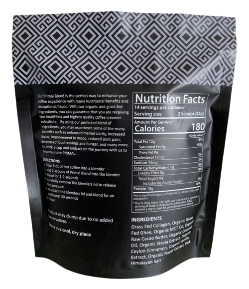 Primal Coffee Company - Wholesale Creamer - Primal Blend Creamer Full Size - Vanilla Cream (Unsweetened)1