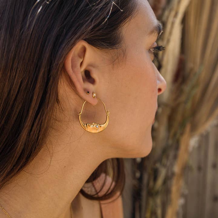Amano Studio - Wholesale Hoop Earrings - La Lune Earrings2
