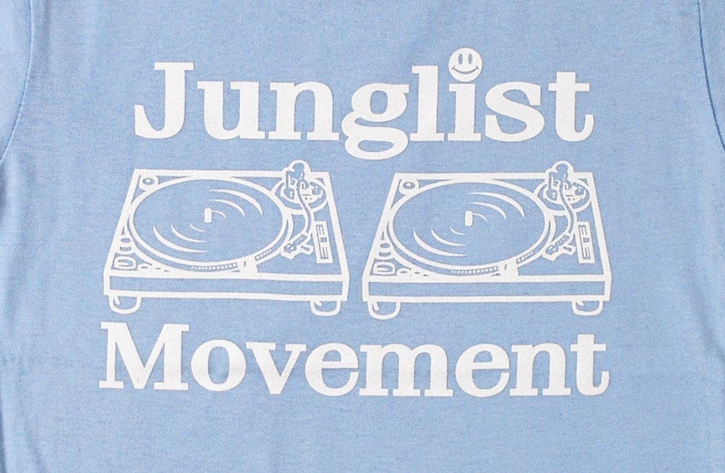 Aerosoul Limited - Wholesale Screen Printed T-Shirt - Baby - Baby Soul Junglist Movement (White / Pale Blue)2