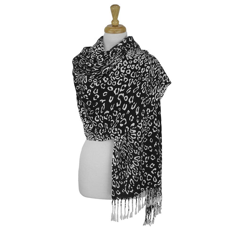 Sensibling Corp. - Wholesale Scarf - Women's - Leopard Print Pashmina Scarf Shawl7