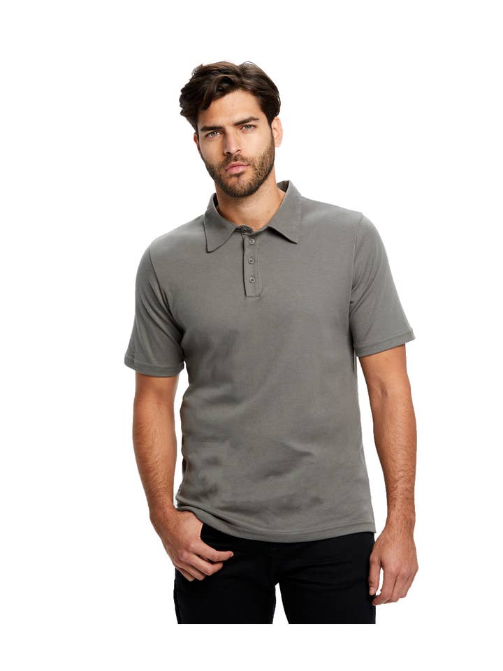 US Blanks - Wholesale Polo - Men's - Men's Luxury Supima Jersey Polo Shirt1