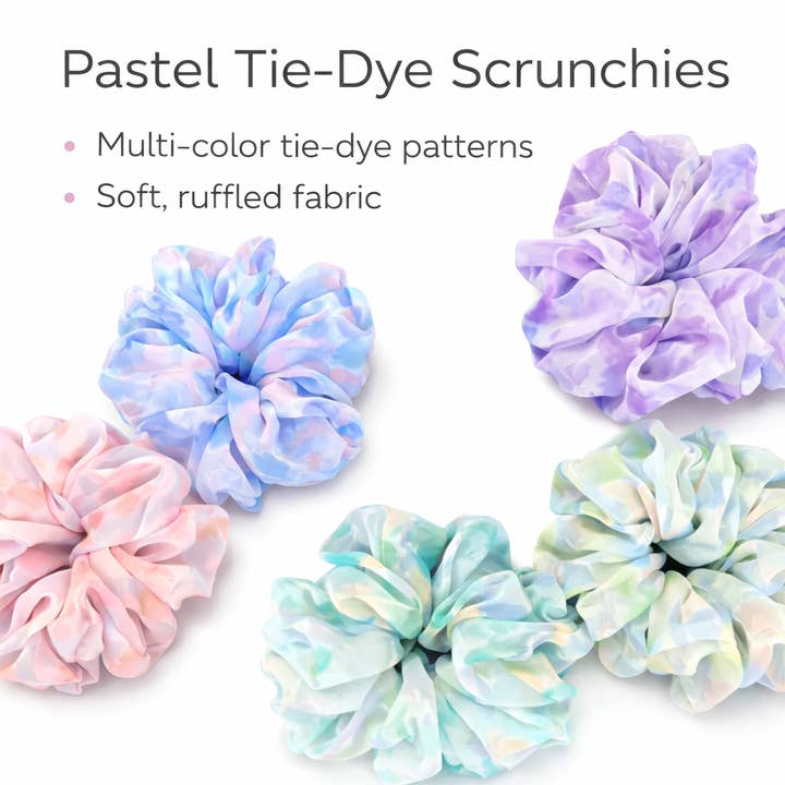 Katoenen scrunchies Pastel Flower voor wholesale door Kids4trendy