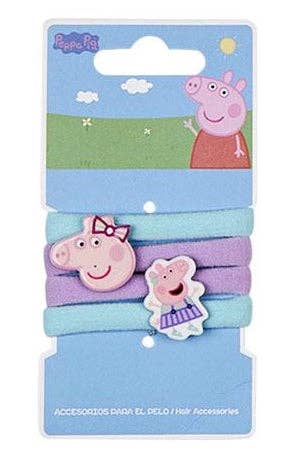 Fine Lines (UK) Ltd - Wholesale Hair Tie - Peppa Pig Hair Ties - 4 Styles7