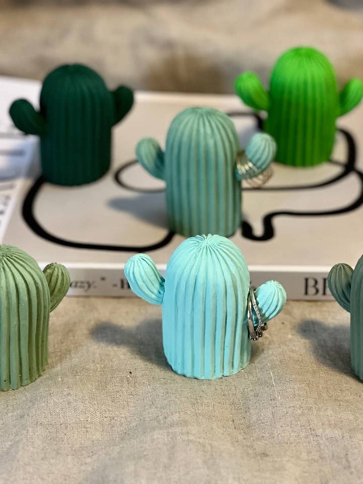 Cactus ring holder/ornament for wholesale by EMB Pretty