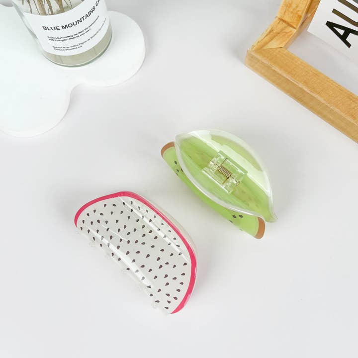 mildstyles - Wholesale Hair Clip - Women's - Fruit Pitaya and Kiwi Hair Claw Clips