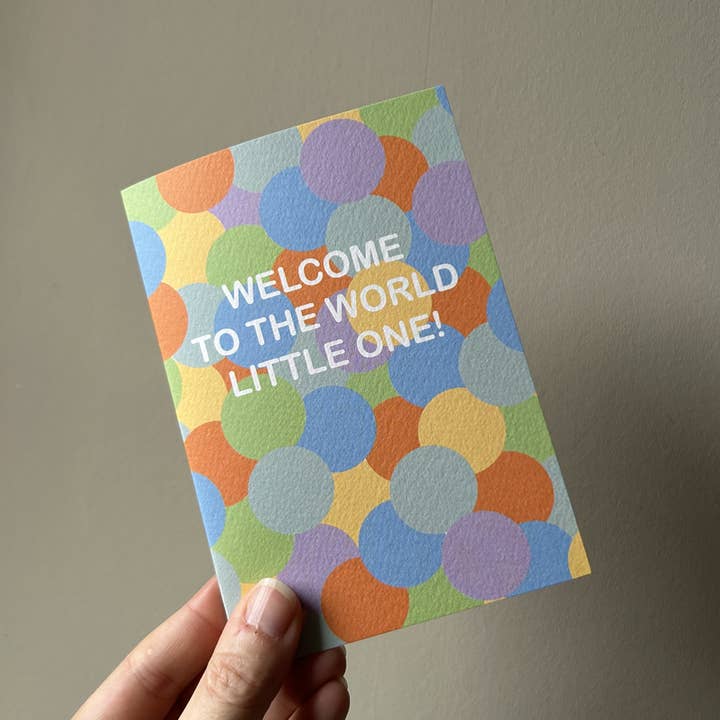 Welcome to the World Card for wholesale by Popsy & Plum
