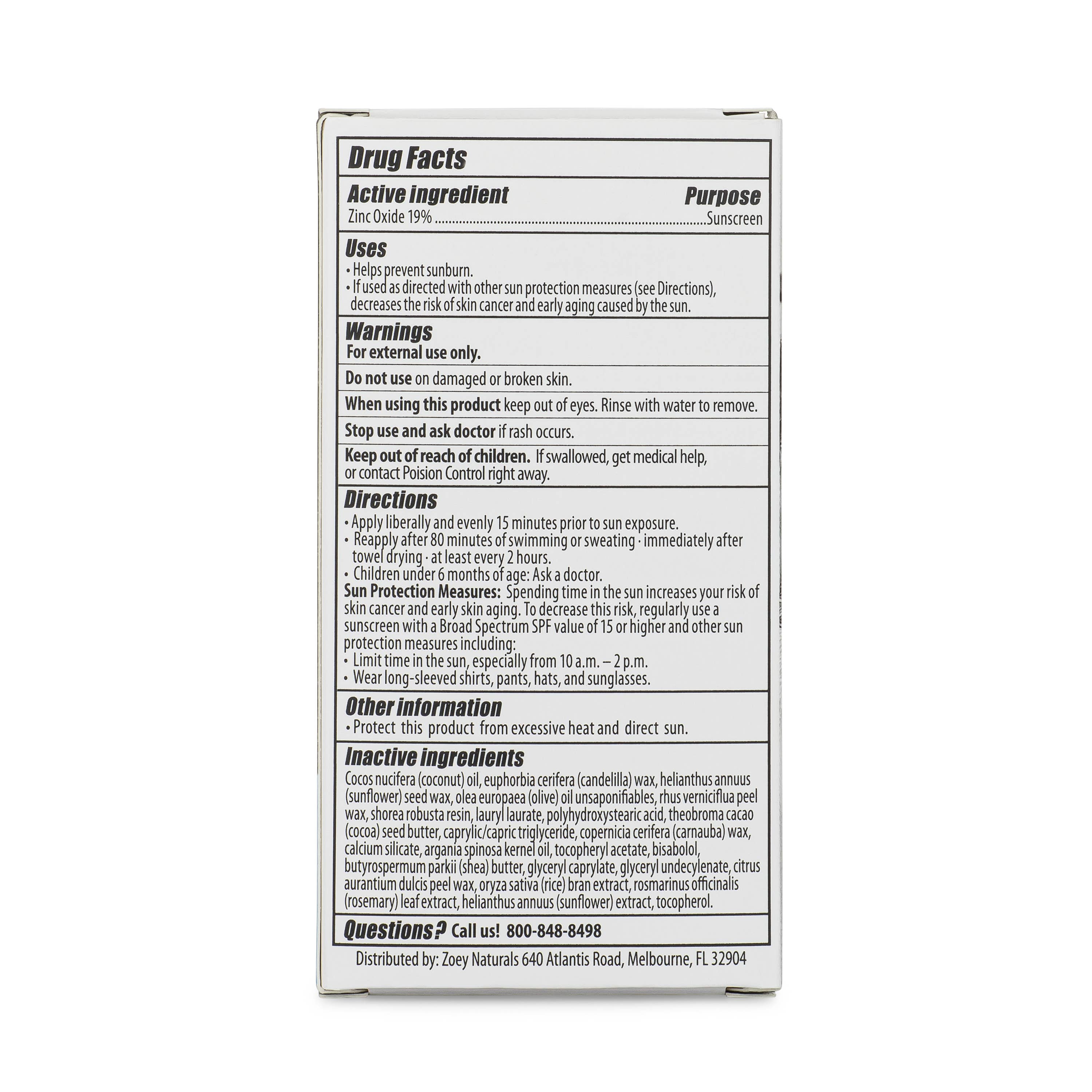 Zoey Naturals - Wholesale Sunscreen - Fragrance-Free SPF 50 Mineral Sunscreen Stick6