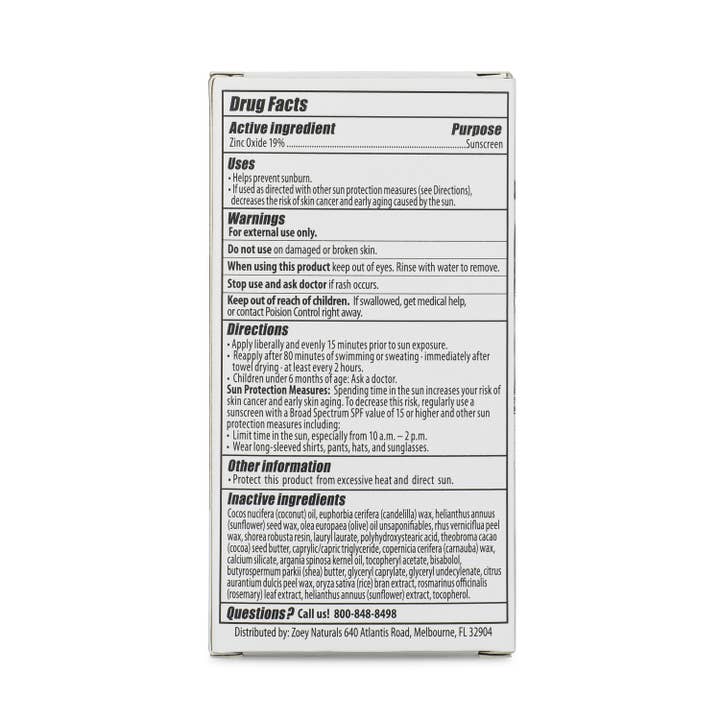 Zoey Naturals - Wholesale Sunscreen - Fragrance-Free SPF 50 Mineral Sunscreen Stick6