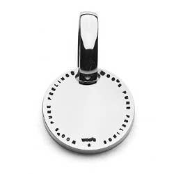 Woo's pure feelings - Wholesale Individual Charm/Pendant - Smooth Steel Medal 14mm for Engraving1