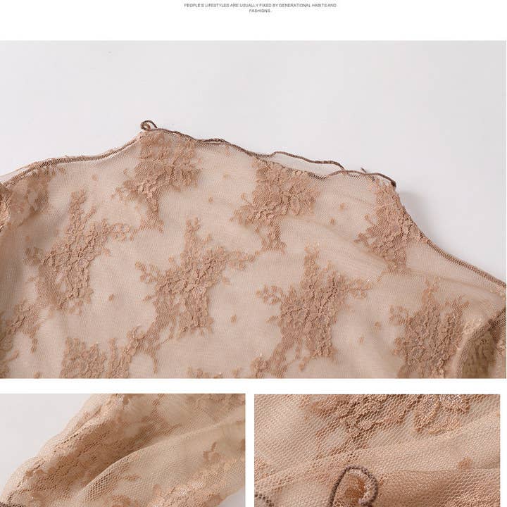 Hope & Sunshine - Wholesale Blouse - Women's - Lace Mesh Top8