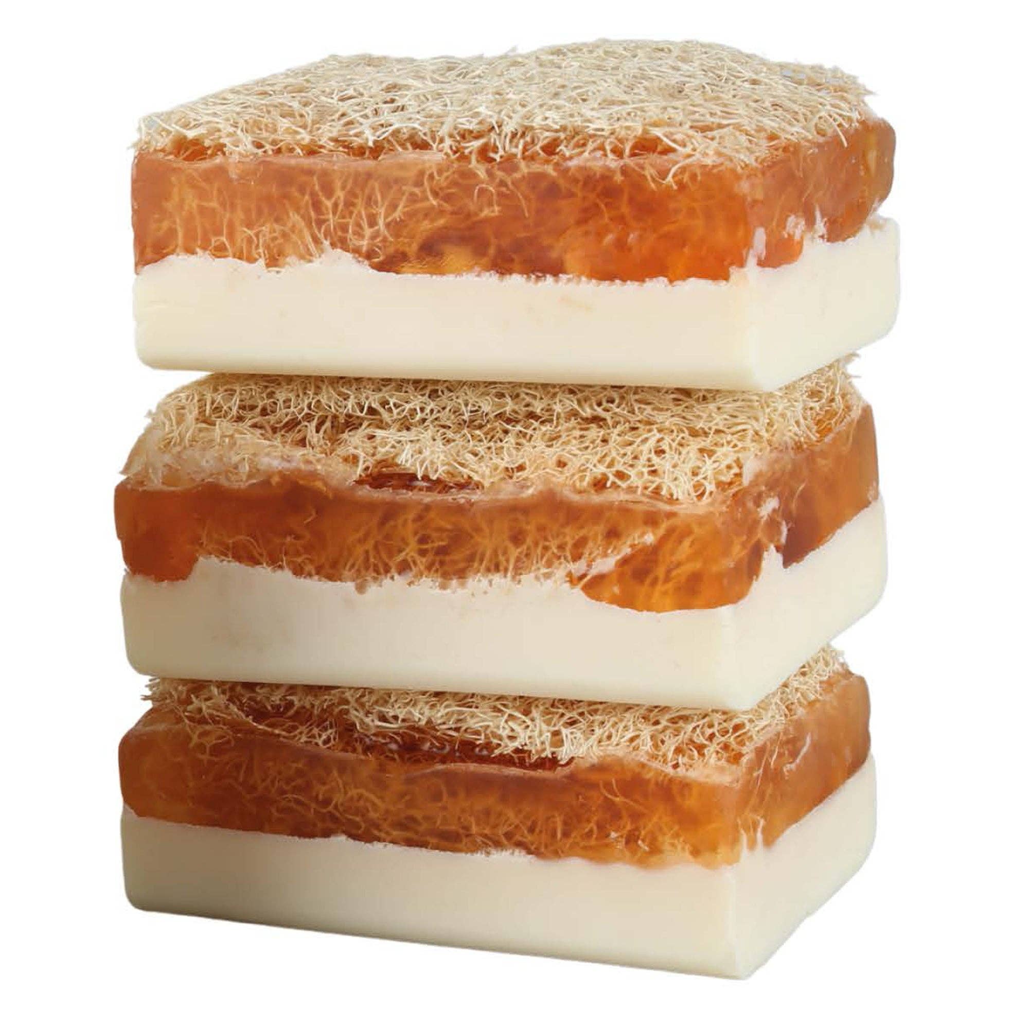 Avlia Home - Wholesale Bar Soap - Goat Milk & Honey Loofah Soap – Handmade Natural Exfoliating3