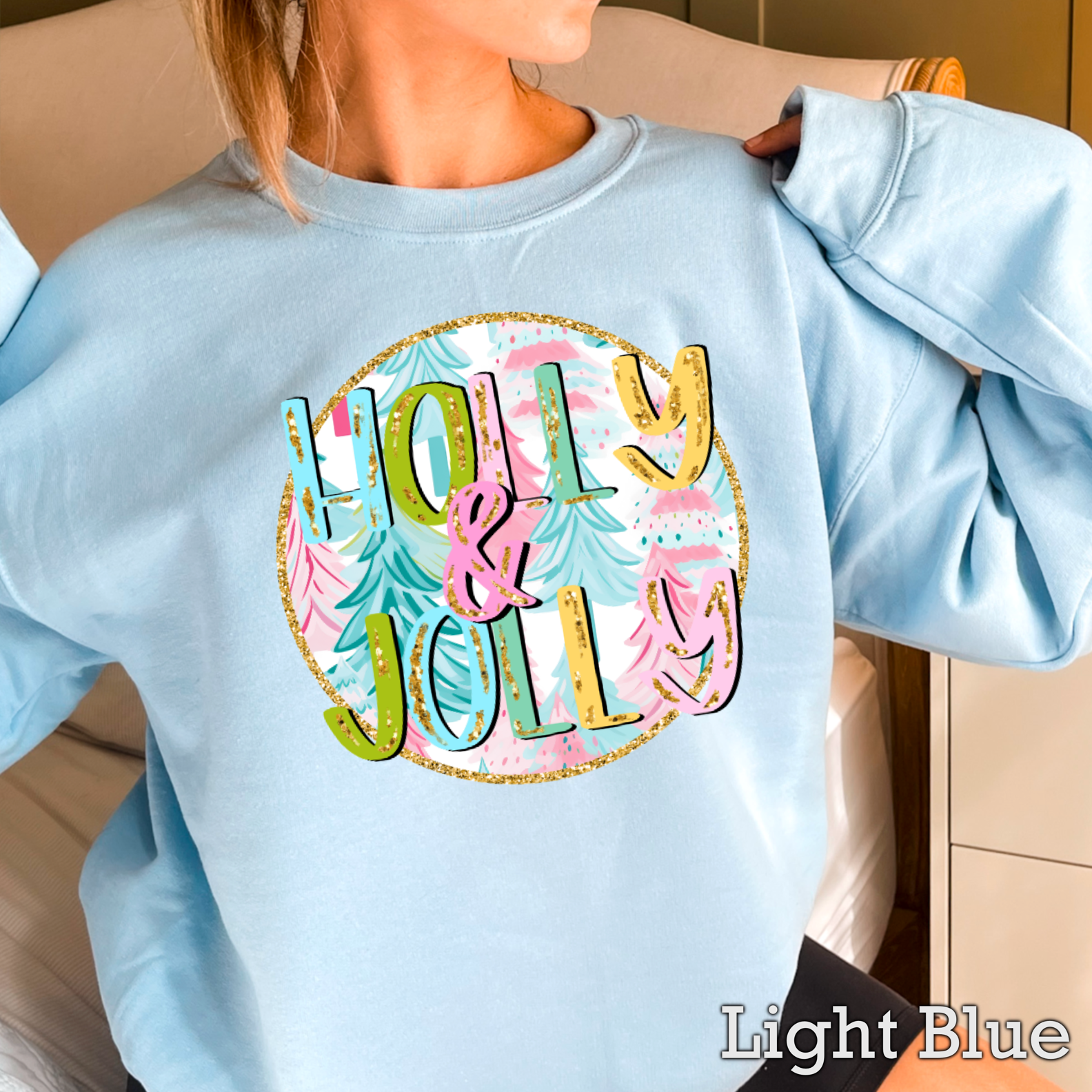 Shoppe SHC – wholesale Graphic sweatshirt – Women’s – Holly And Jolly Christmas Graphic Sweatshirt Women’s16