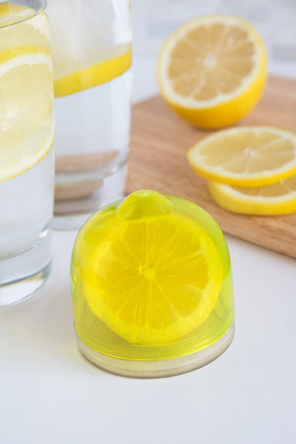 Fox Run Brands - Wholesale Food Storage Container - TULZ Lemon Save-A-Half, Yellow, 3" x 3" x 3"1