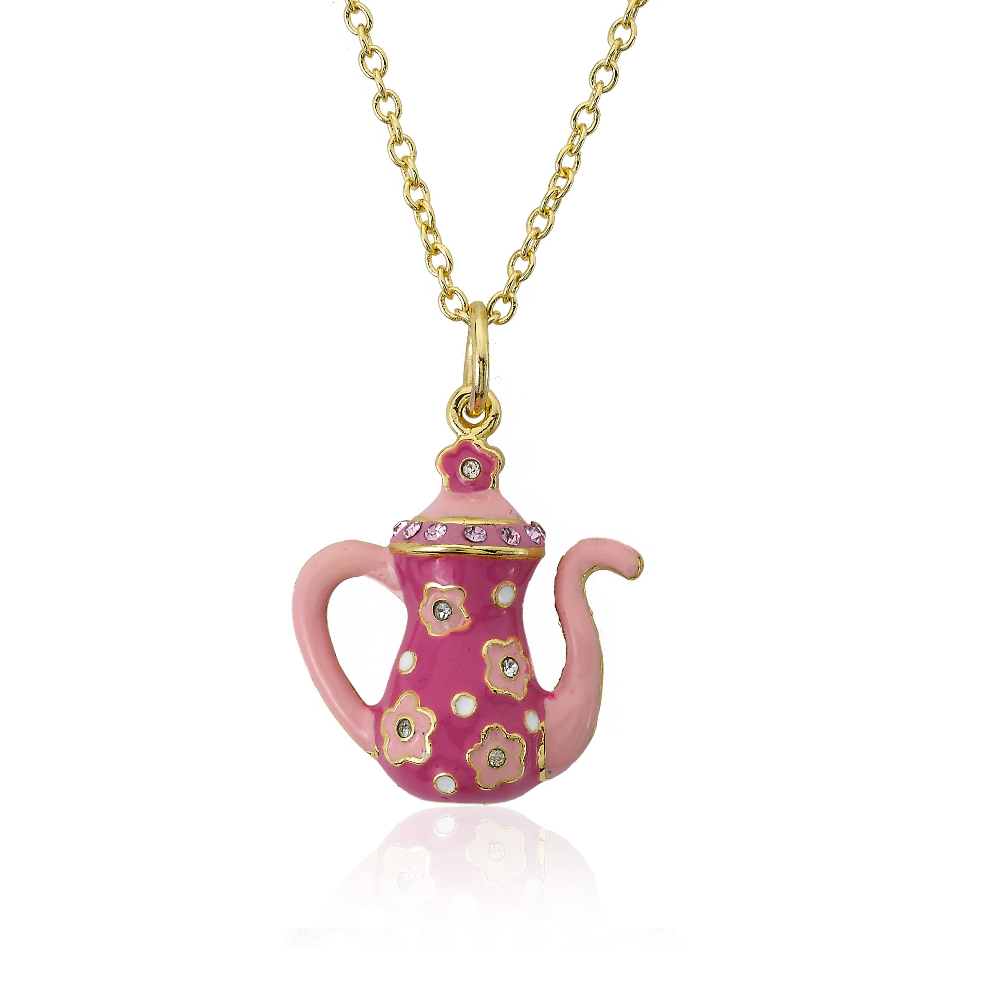 Gold Rose Zama and Enamel 4 necklace available in 2 colors