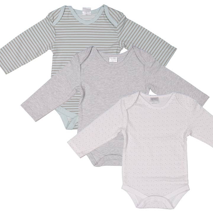 3 Förpackningar Långärmad Baby Bodysuit för wholesale av FRANK HERMANOS