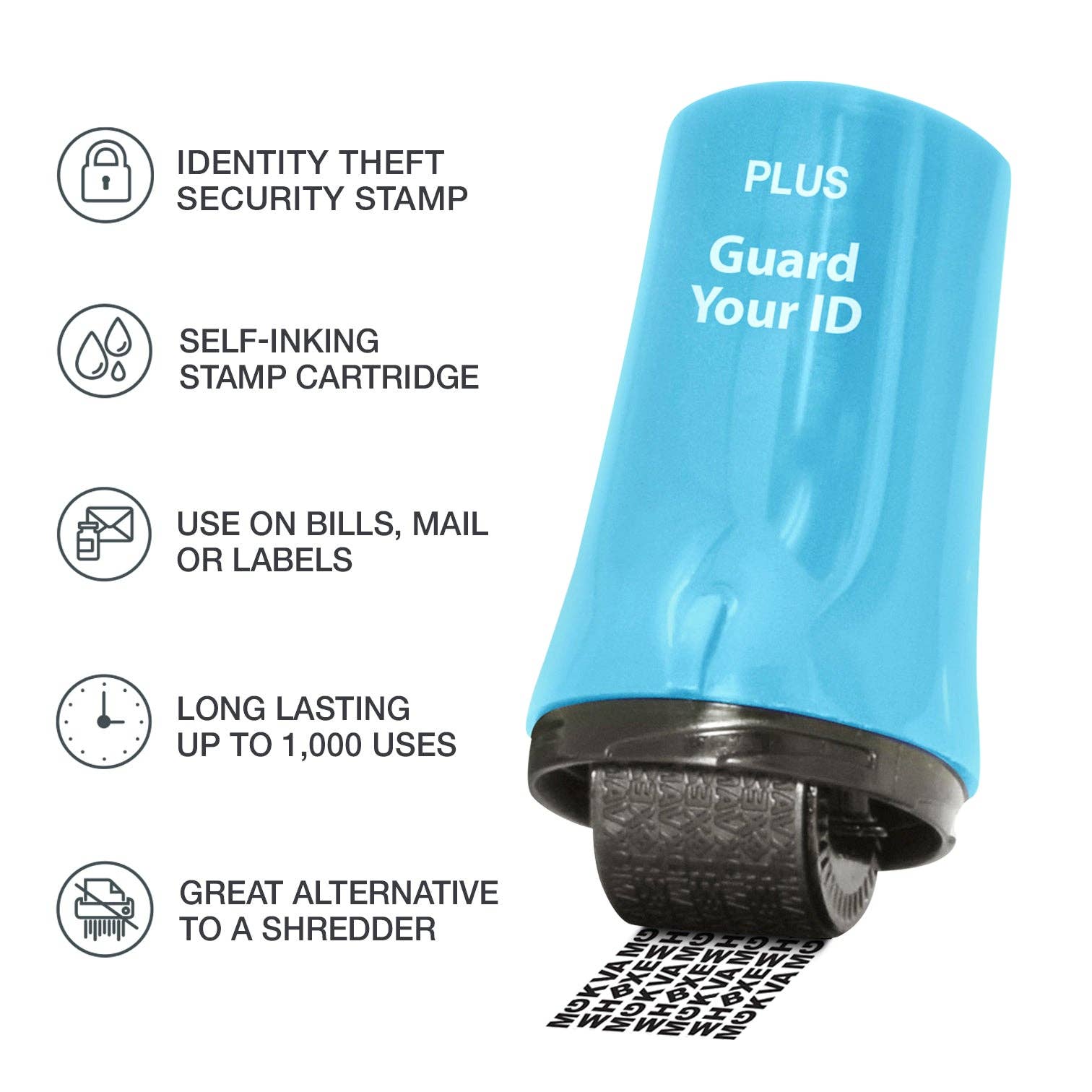 PLUS CORPORATION OF AMERICA - Wholesale Rubber/Decorative Stamp - GYID - Guard Your ID Advanced 2.0 Roller12