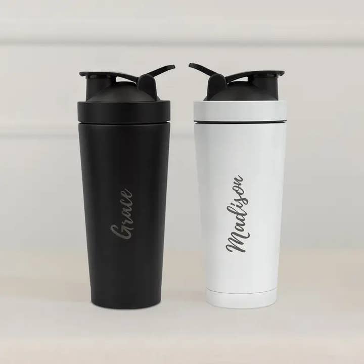 Weddingstar Inc. - Wholesale Insulated mug/tumbler - Stainless Steel Protein Shaker Cup - Diamond Emblem
