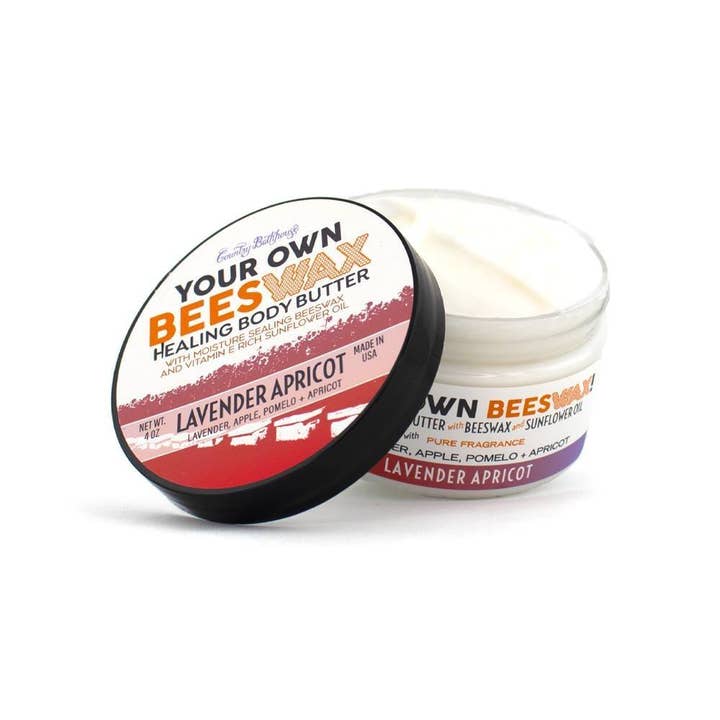 Din egen bivax kroppssmör - Lavendel Aprikos för wholesale av Country Bathhouse